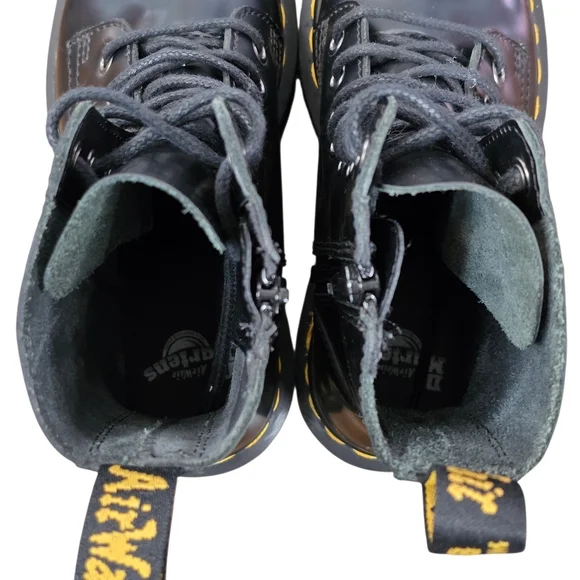 Dr. Martens Jadon KV01V 8-Eye Black Platform Combat Boots Chunky Women Size 5 - Picture 8 of 11